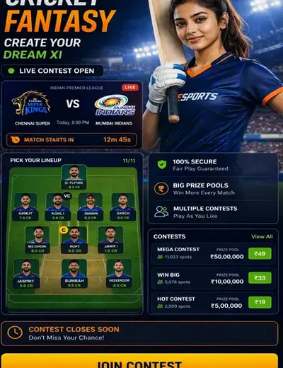 Qwin (qwin) fantasy cricket & matchday visual 3